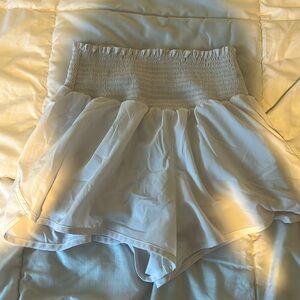 Aerie white athletic shorts